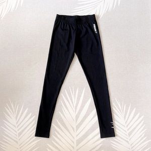 GYMSHARK Jersey leggings in black